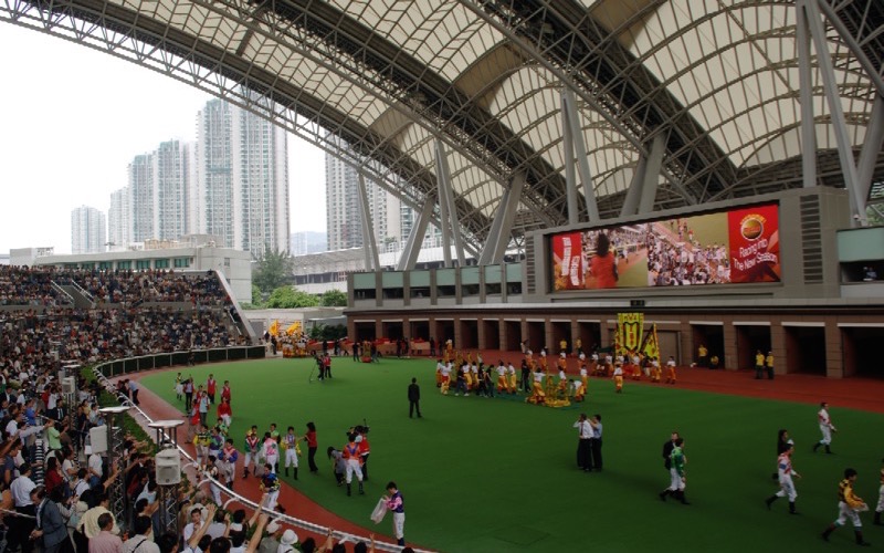 HKJC Shatin 20m Paddock Large Video Screen with custom control system.