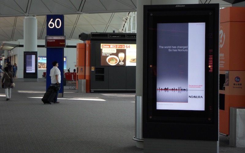 JCDecaux Airport Boarding Gates Digital Network